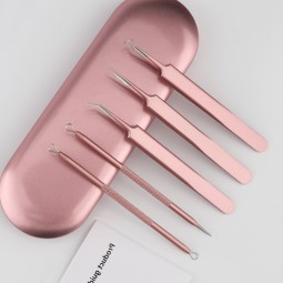 Pimple Remover Supplier - High Quality Rose Gold Blackhead Pin Beauty Tool Pimple Remover with Factory Price