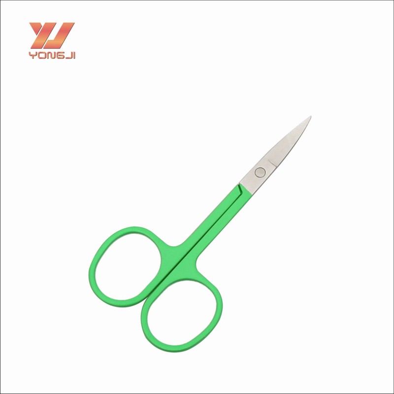 Eyebrow Scissors Factory - Factory Hot Sale Green Eyebrow Scissors and Tweezers Trimming Scissors