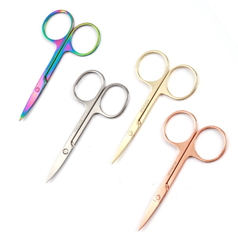 Manicure Scissors Factory - Chinese Factory Custom Stainless Steel Eyebrow Scissors Beauty Tool Manicure Scissors