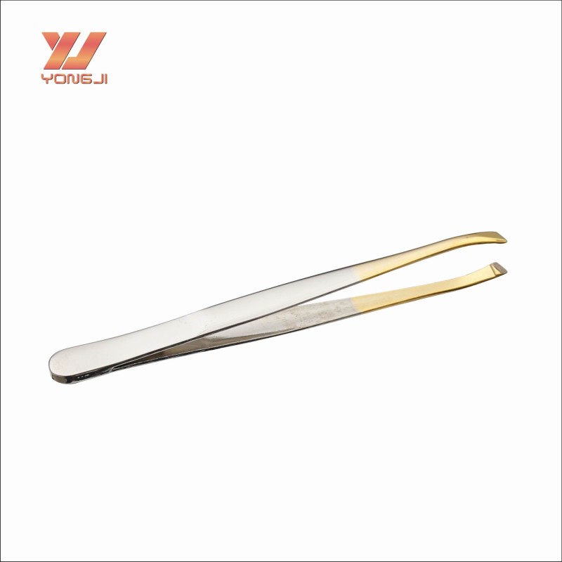 Eyebrow Tweezers Manufacturer - Factory Direct Selling Gold Tweezers Eyebrow Beauty Makeup Tool