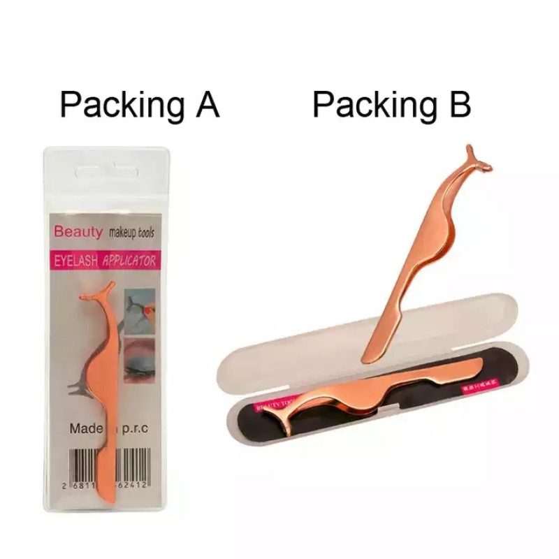 Eyelash Extension Glue Supplier - Hot Sale Private Label Stainless Steel Curved Eyebrow Tweezers