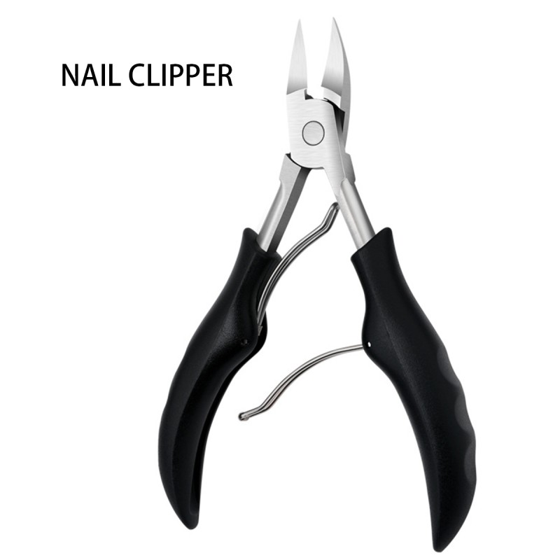 Cuticle Nipper Supplier - Factory Hot Sale Stainless Steel Black Sharp Cuticle Nipper Manicure Tool