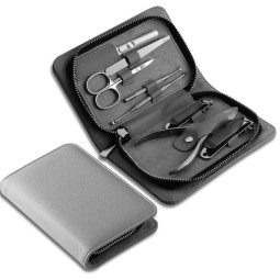 Travel Manicure Set Manufacturer - High Quality Custom Logo 8 Pcs Travel Manicure Set Pedicure Tools