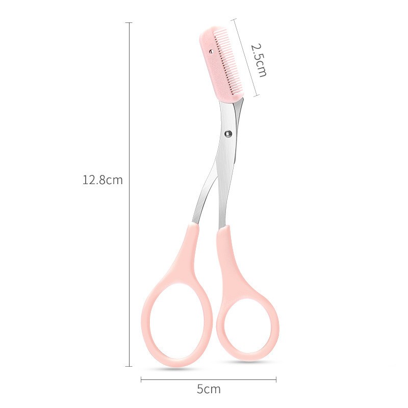 Eyebrow Scissors Supplier - Professional Factory Eyebrow Scissors for Women with Comb Beauty Tool