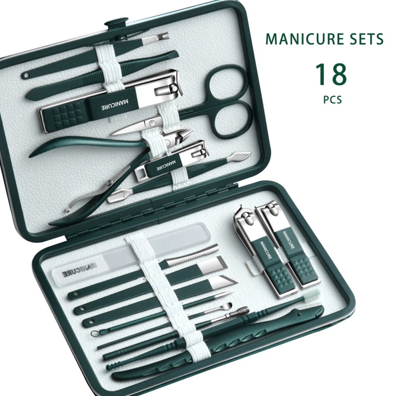 Manicure Set Supplier - Factory Direct Sales Custom Logo Manicure Set Beauty Tool Travel Nail Clipper Set