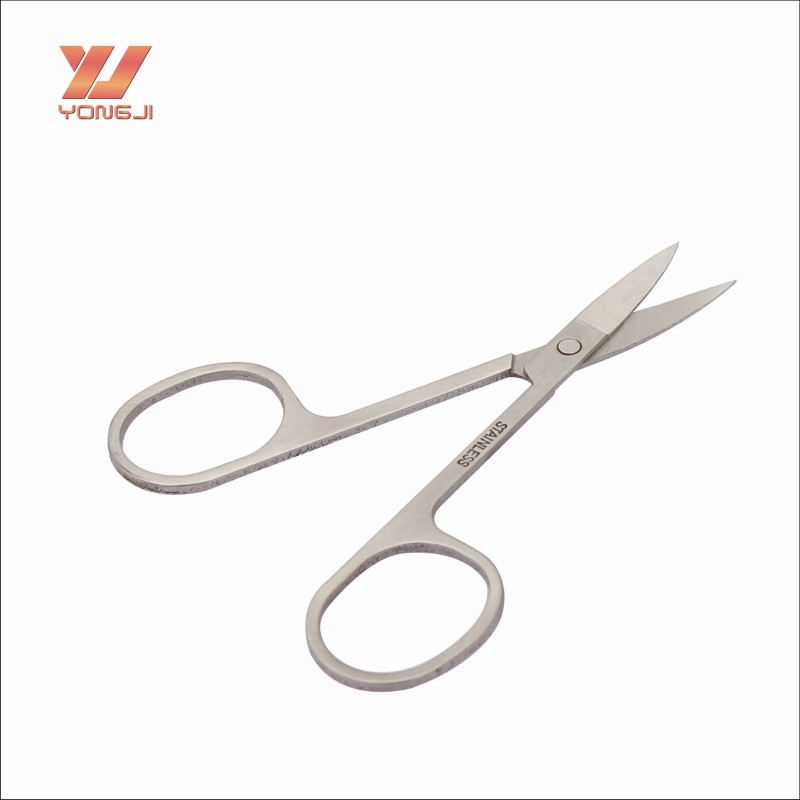 Eyebrow Scissors Factory - Chinese Factory Silver Stainless Steel Eyebrow Trimming Scissors