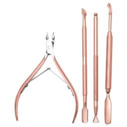 Cuticle Nipper Set Manufacturer - Good Quality Gold Cuticle Nipper Round Manicure Tool Cuticle Nipper Set