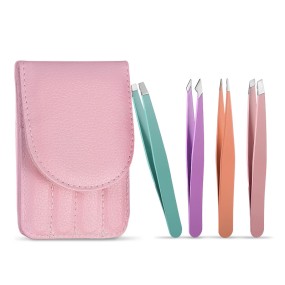 Eyebrow Tweezers Manufacturer - Chinese Factory Stainless Steel Colorful Beauty Tool Tweezers