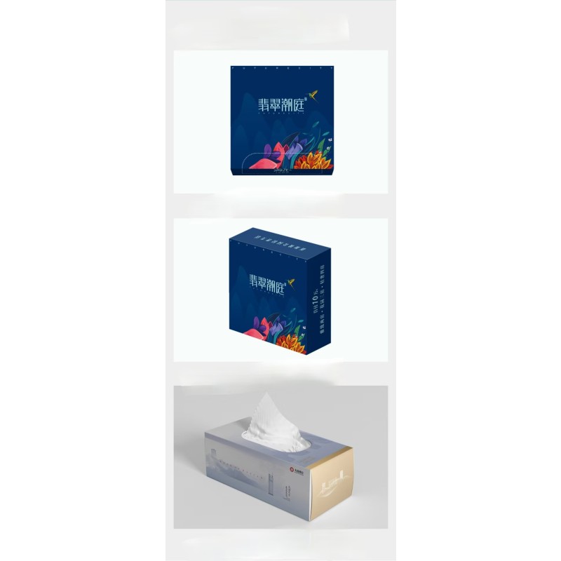 Facial Tissue Supplier - OEM Ultra Soft 3-Ply Bamboo Wood Pulp Facial Tissue 1000box