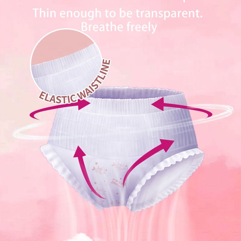 Sanitary Pants Manufacturer - OEM High Quality Disposable Ultra Thin Wingless Super Absorbent Cotton