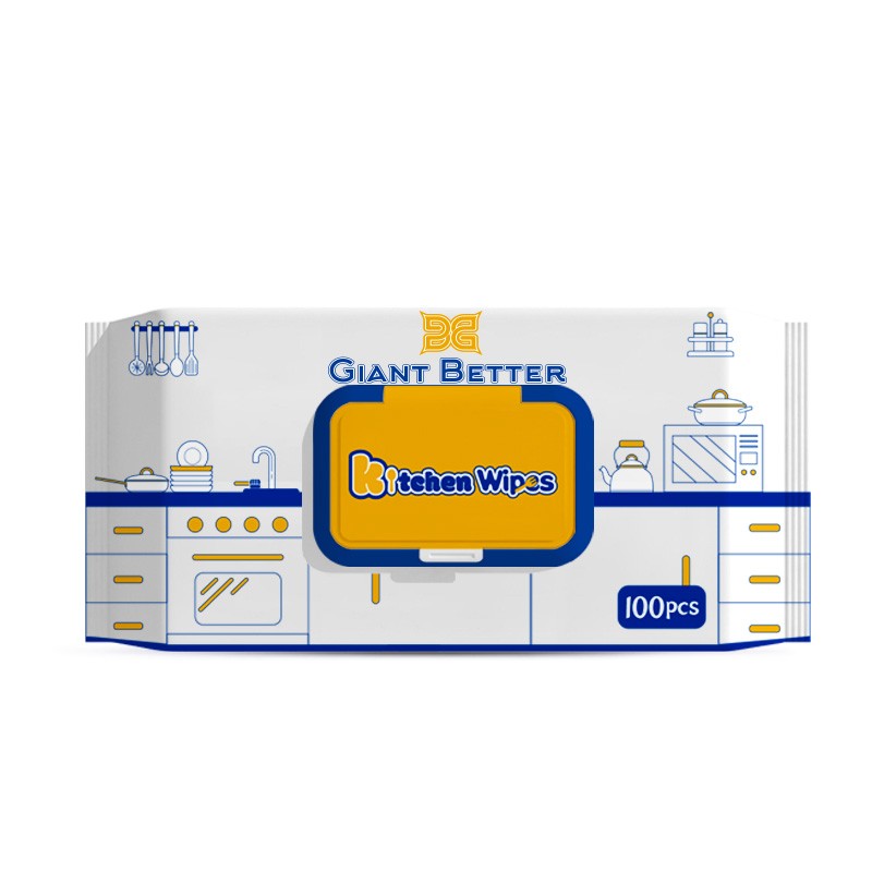 Kitchen Wipes Supplier - Custom Logo 80PCS Lemon
