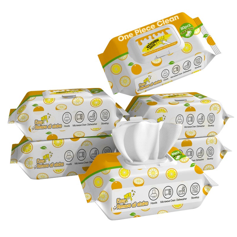 Kitchen Wipes Manufacturer - Hot Selling 100PCS ODM&OEM Customization Kitchen Wipes Wet Kitchen Counter Wipes for Sale