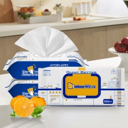 Kitchen Wipes Supplier - Custom Logo 80PCS Lemon