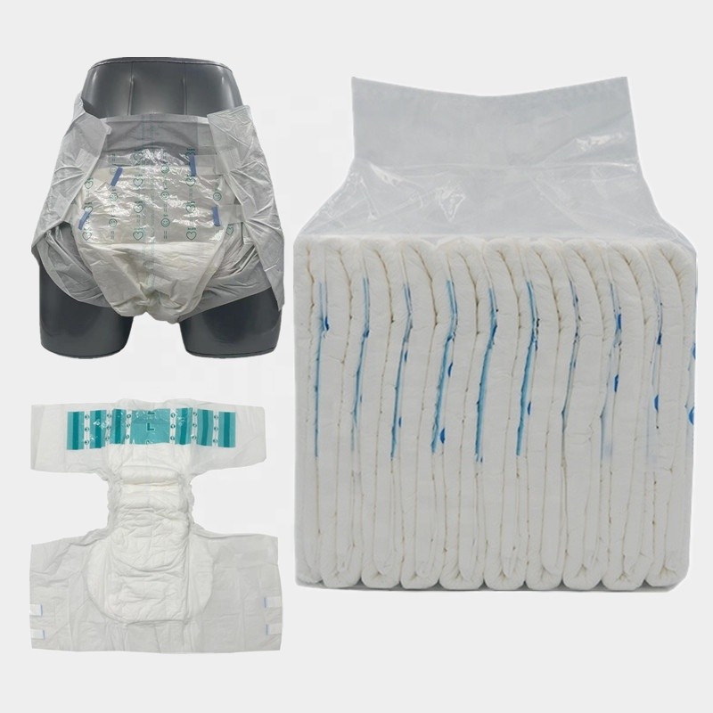 Adult Diapers Manufacturer - Factory Direct Ultra Thick Adult Diaper Printed Cheapest Adult Daipers Panties Free Sample