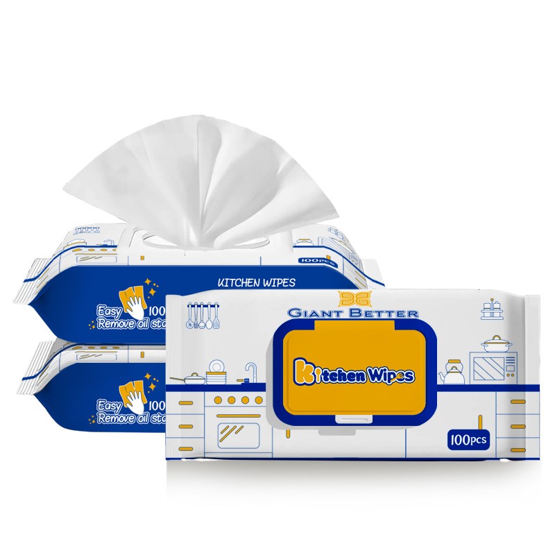 Kitchen Wipes Supplier - Sell Well Guaranteed Quality Kitchen Clean Wet Wipes OEM Kitchen Cleaning Wipes