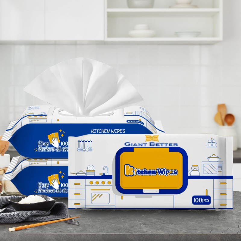 Kitchen Wipes Supplier - Sell Well Guaranteed Quality Kitchen Clean Wet Wipes OEM Kitchen Cleaning Wipes