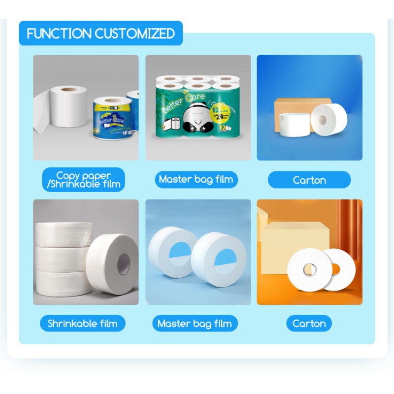 Toilet Paper Supplier - Customized Wholesale 2-3 Ply Toilet Paper Roll Tissue Paper Roll Jumbo Roll Recycled