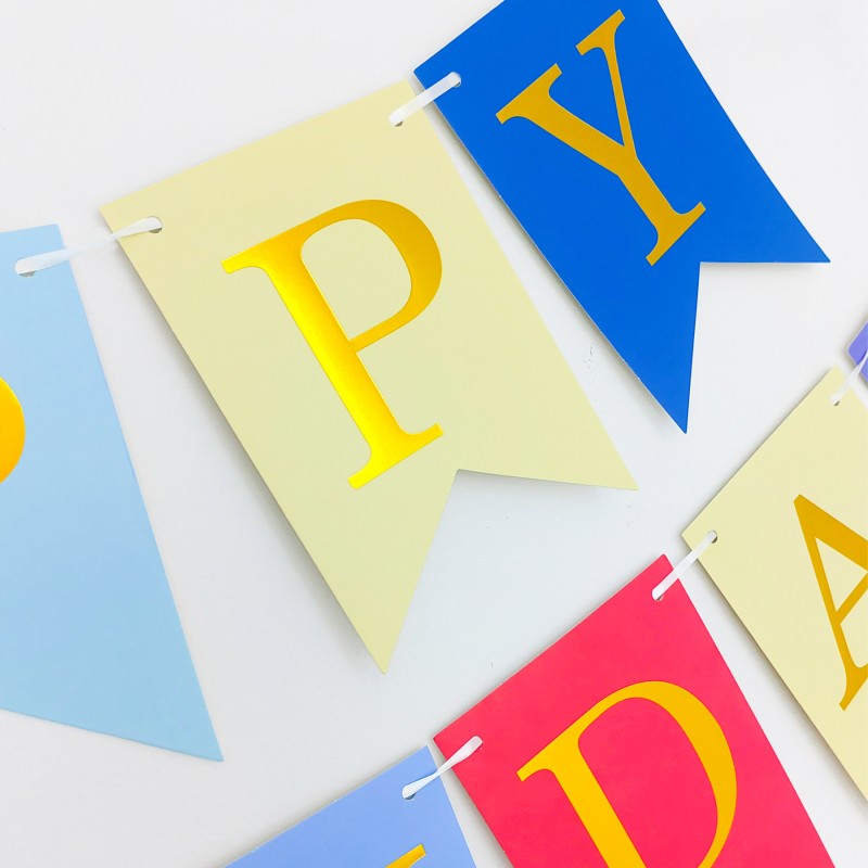 Birthday Banners Manufacturer - Custom Glitter Paper Printing