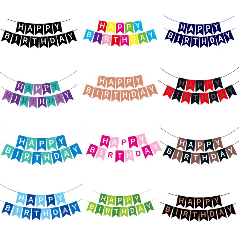 Birthday Banners Manufacturer - Custom Glitter Paper Printing