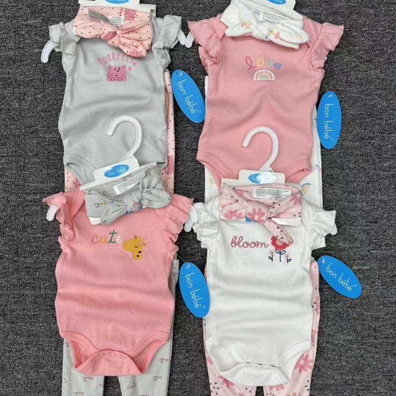 Baby Clothes Manufacturer - 0-24M Cotton Romper Suspenders