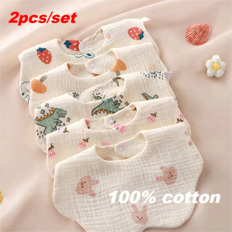 Baby Bibs Factory - Unisex Muslin Cotton Bibs