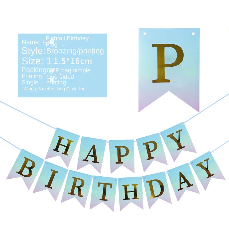 Birthday Banners Manufacturer - Custom Glitter Paper Printing