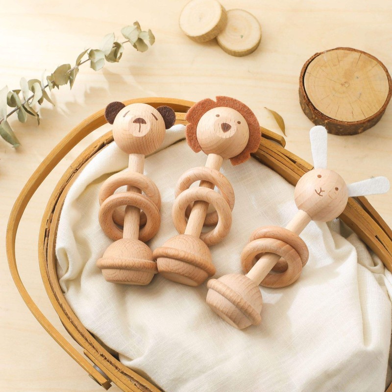 Wooden Toys Manufacturer - Montessori Animal Teether