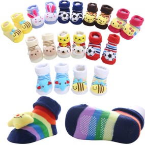 Baby Socks Supplier - Newborn 3D Non-Slip Toy Shoes