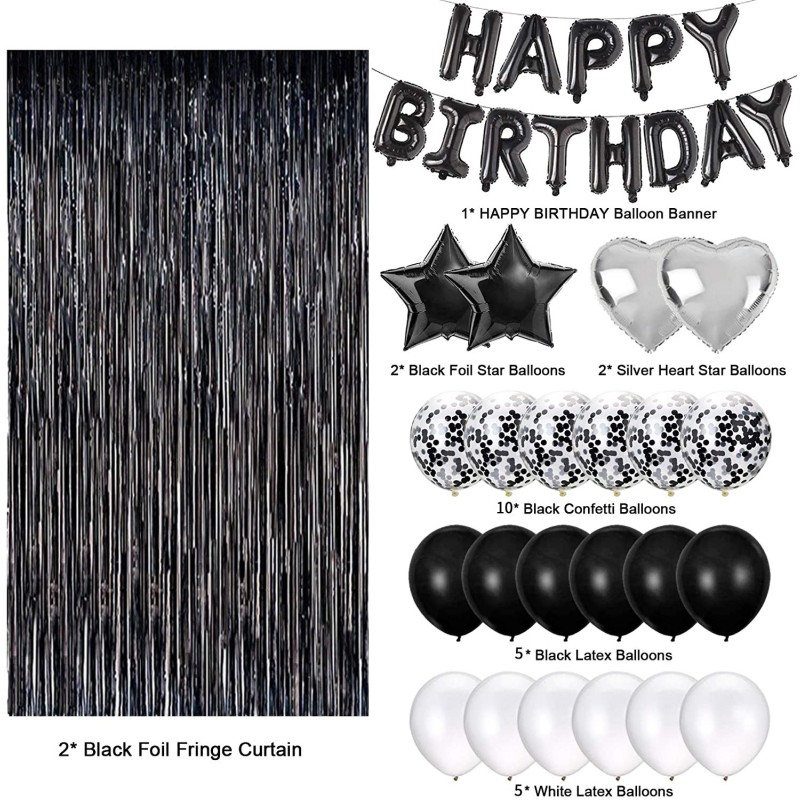 Birthday Balloon Factory - Multicolor Rain Curtain Set