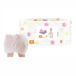 Wet Cleansing Wipes Factory - OEM 80PCS Scented Unscented Non-Woven