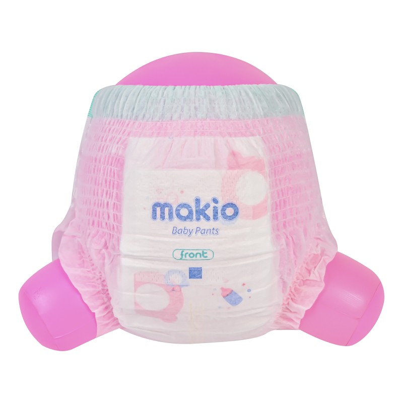 Baby Pants Factory - Makio Free Sample Leak Guard Breathable Soft Fabric Baby Pull up Pants OEM New Born