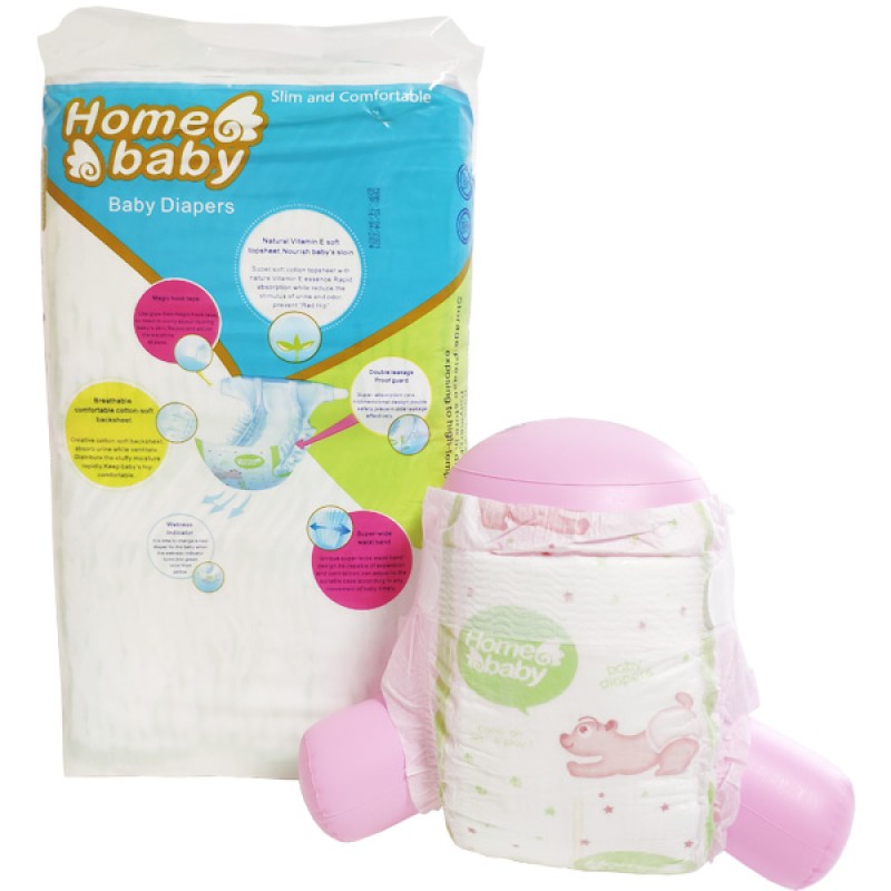 Baby Diaper Factory - 2022 Top Selling New Super Absorbent Baby Diaper with Cartoon Illustration Super Dry