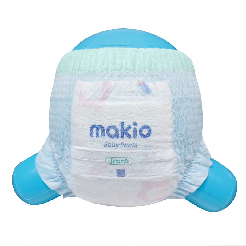 Baby Pants Factory - Makio Free Sample Low Price Disposable Children's Pants Diapers Imported SAP Printed