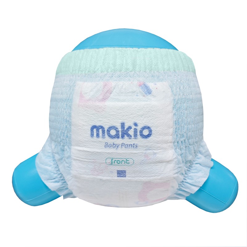 Baby Pants Factory - Makio Free Sample Low Price Disposable Children's Pants Diapers Imported SAP Printed