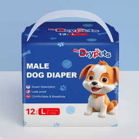Pet Diaper Factory - Wholesale Soft Puppy Male Printed