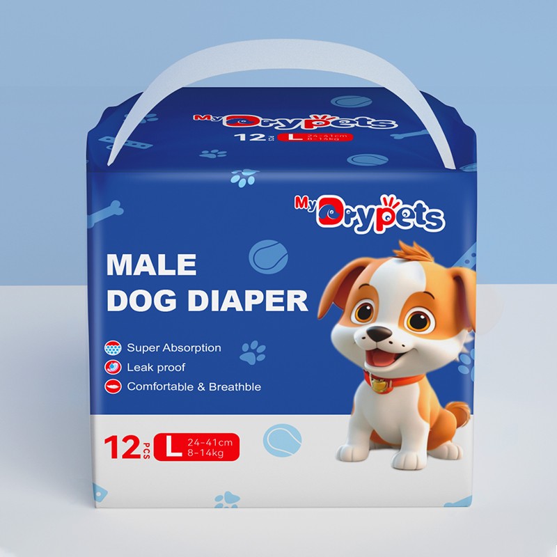 Pet Diaper Factory - Wholesale Soft Puppy Male Printed