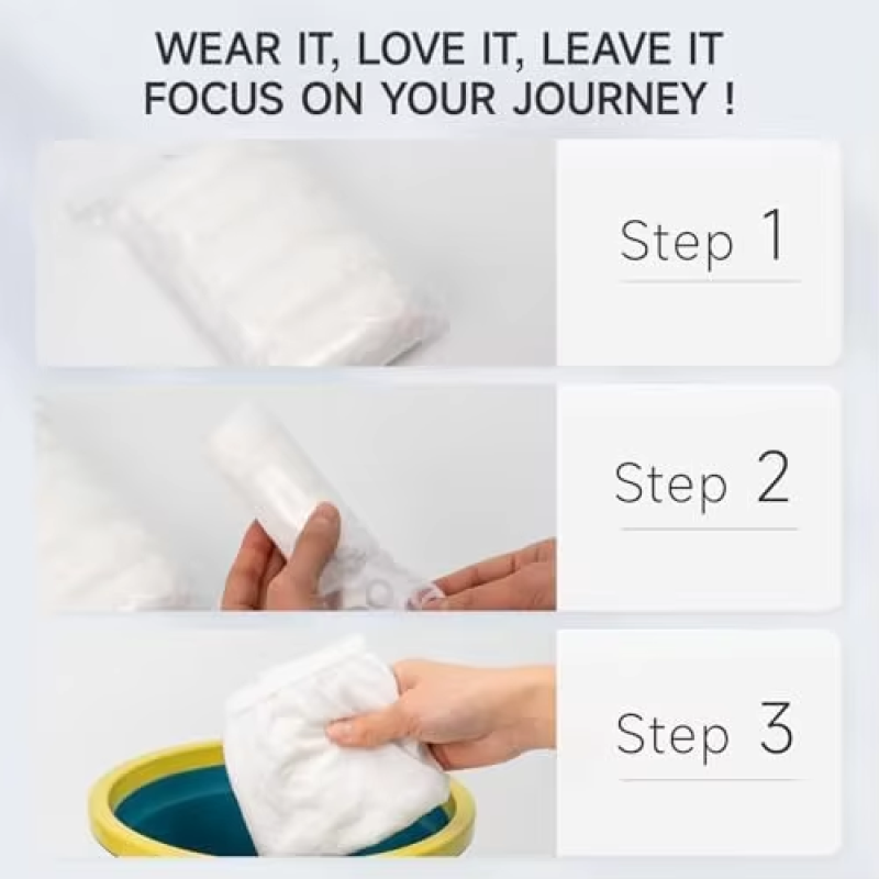 Disposable Underwear Factory - 10-Pack Disposable Non-Woven White Ladies Briefs Emergency Travel Panties