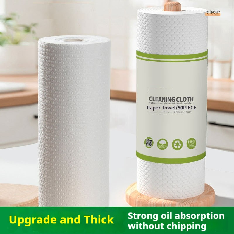 Kitchen Towels Manufacturer - Disposable Cleaning Timber Viscose Kitchen Cloth Roll Paper