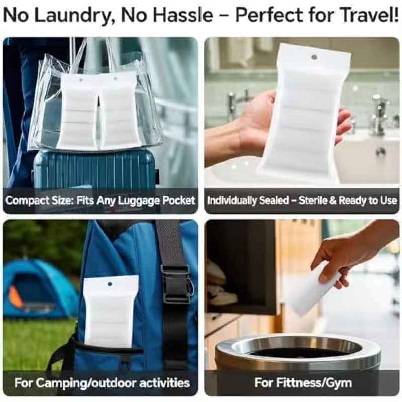 Disposable Underwear Factory - 10-Pack Disposable Non-Woven White Ladies Briefs Emergency Travel Panties