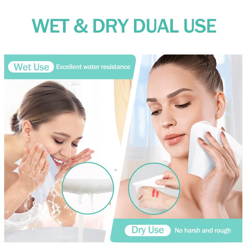 Disposable Towel Manufacturer - Disposable Organic Cotton Towel for Adults Wet Dry Removable Baby Cotton Tissues