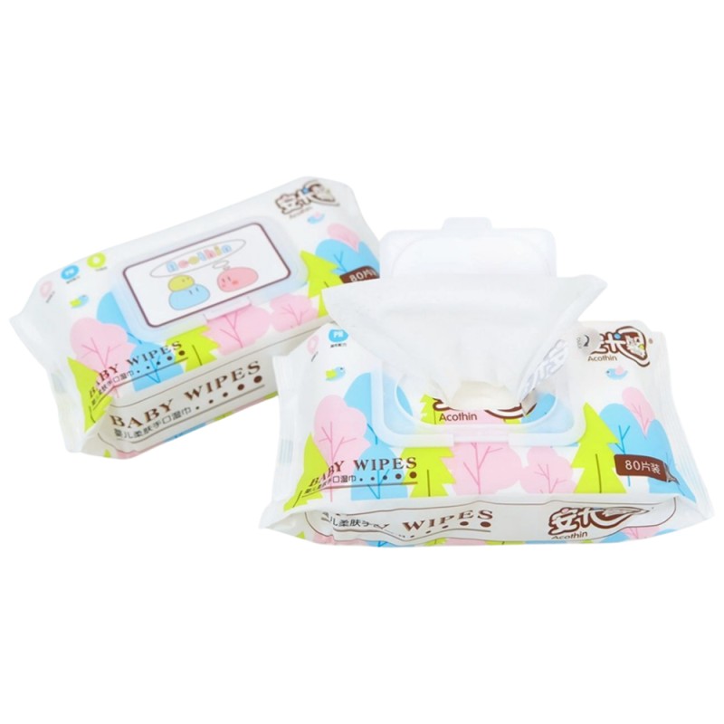 Baby Wipes Manufacturer - High Quality Organic Cotton Hand and Mouth Wipes 80pps Sensitive