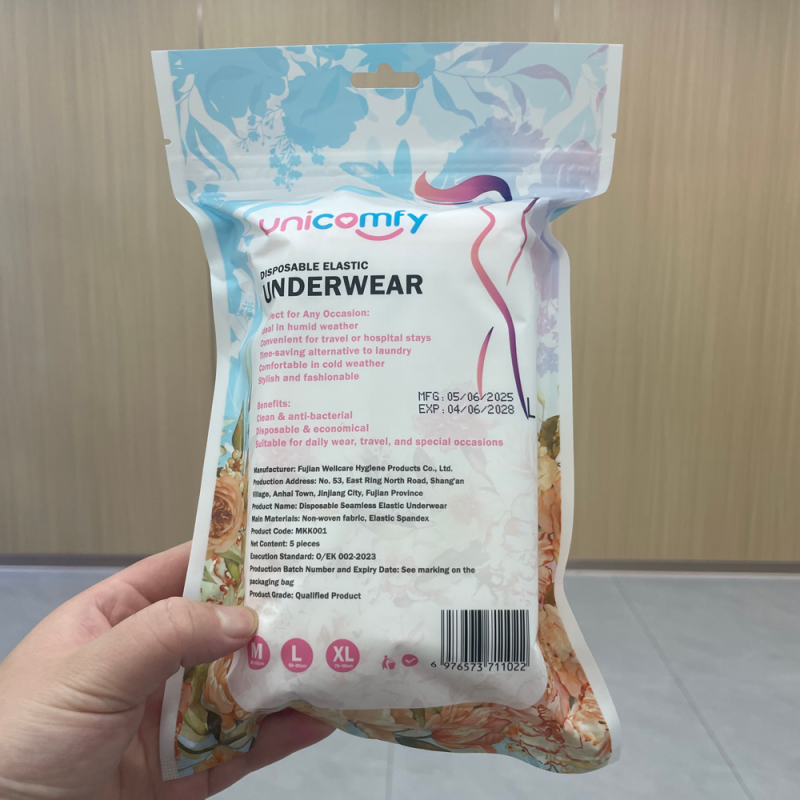 Disposable Underwear Manufacturer - In Stock White Non-Woven Ladies Briefs Travel Emergency