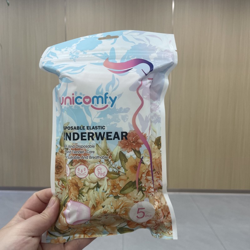 Disposable Underwear Manufacturer - Stock White Ladies Briefs Non-Woven Emergency Travel