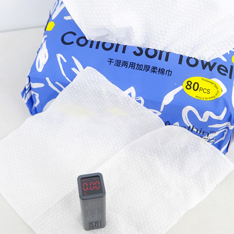 Disposable Towel Manufacturer - Disposable Organic Cotton Towel for Adults Wet Dry Removable Baby Cotton Tissues