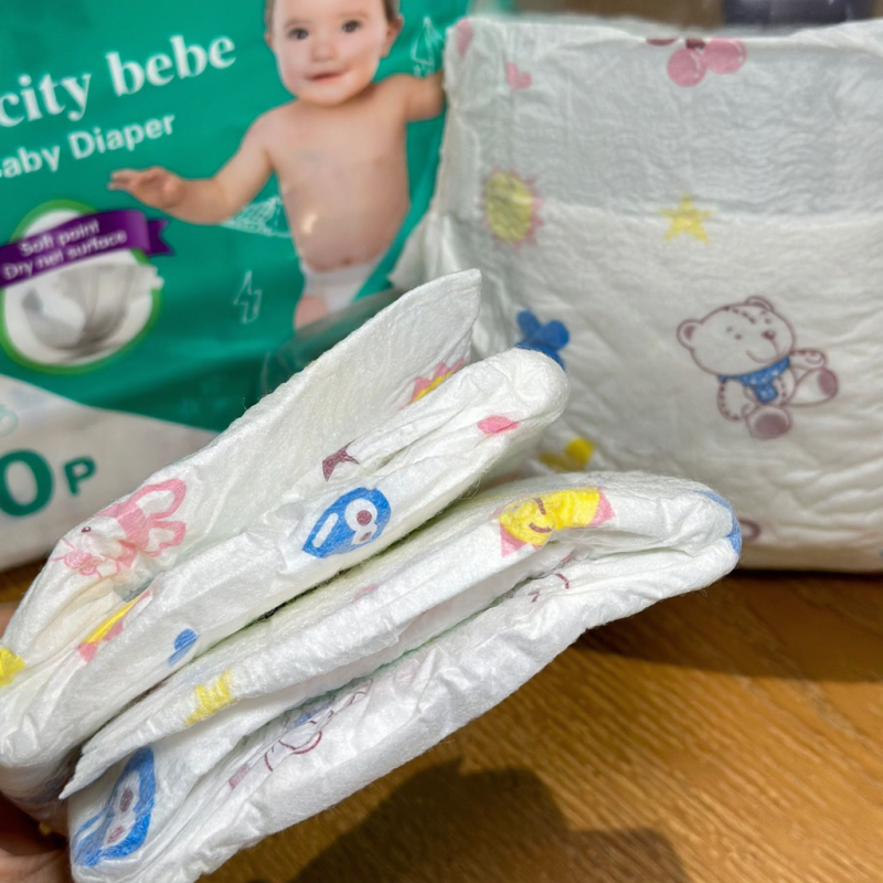 Baby Diapers Manufacturer - Free Sample Disposable Baby Diapers Bulk Wholesale Super Absorbing Anti-Leak Training