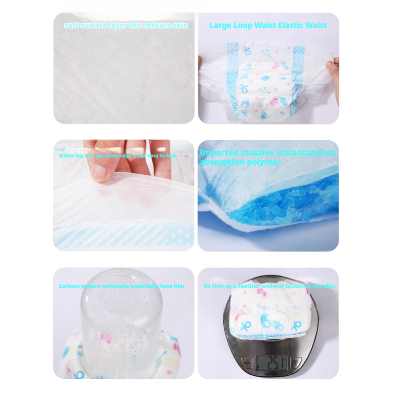 Baby Diapers Manufacturer - Hot Selling Size 6 Baby Dry Pants Diapers 20 Feet Container Korean Swaddlers Bales