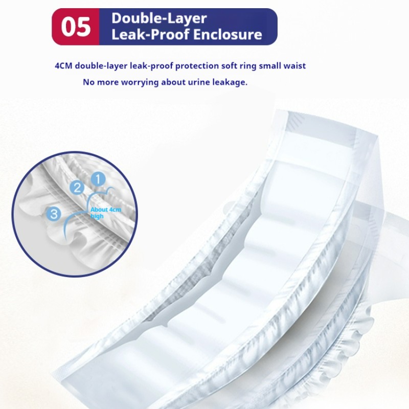 Baby Diapers Manufacturer - High Quality Ultra Thin Pull up Brand Soft PE Film Anti Leak
