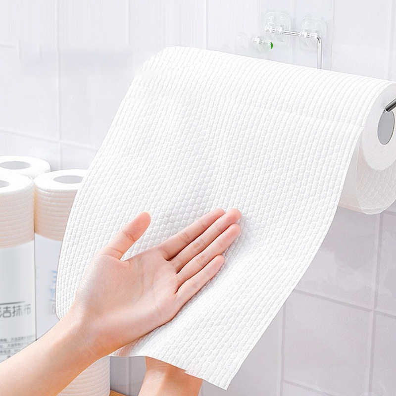 Kitchen Towels Manufacturer - Disposable Cleaning Timber Viscose Kitchen Cloth Roll Paper