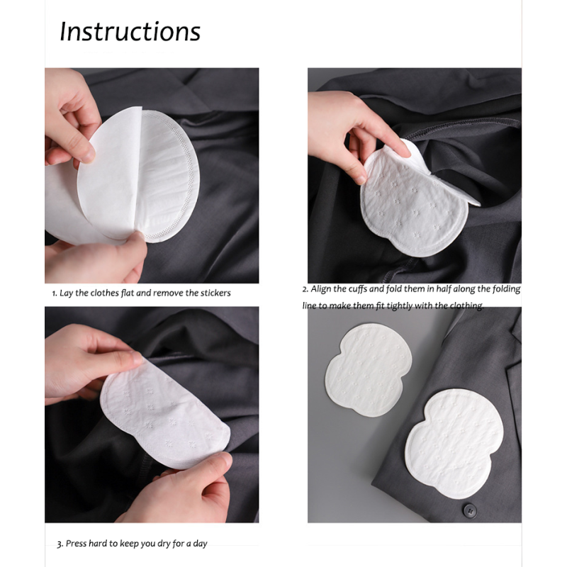 Sweat Pads Manufacturer - Large Size Disposable Feminine Hygiene Anti-Sweat Underarm