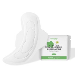 Sanitary Napkins Manufacturer - OEM 100% Organic Cotton Ultra-Thin Chlorine-Free Biodegradable
